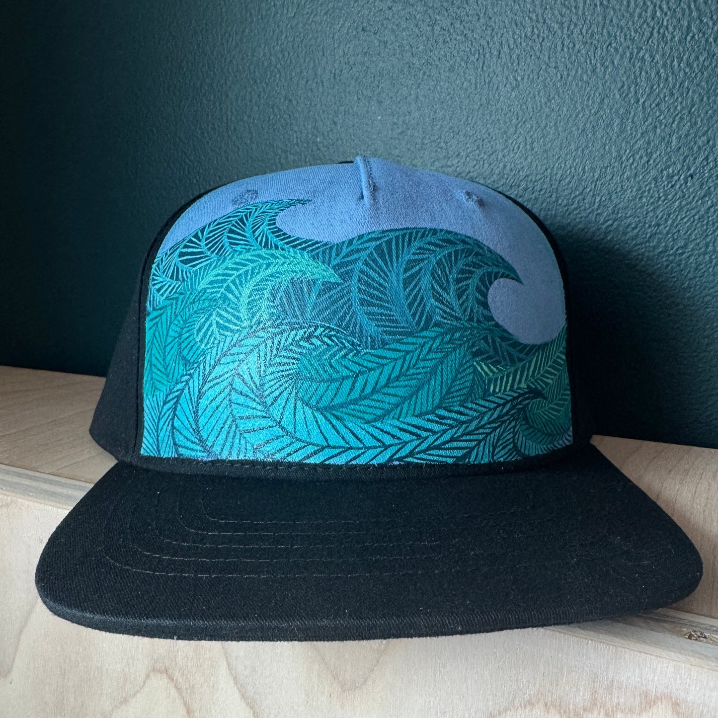 "Waves and Lines" Youth Hand Painted Hat
