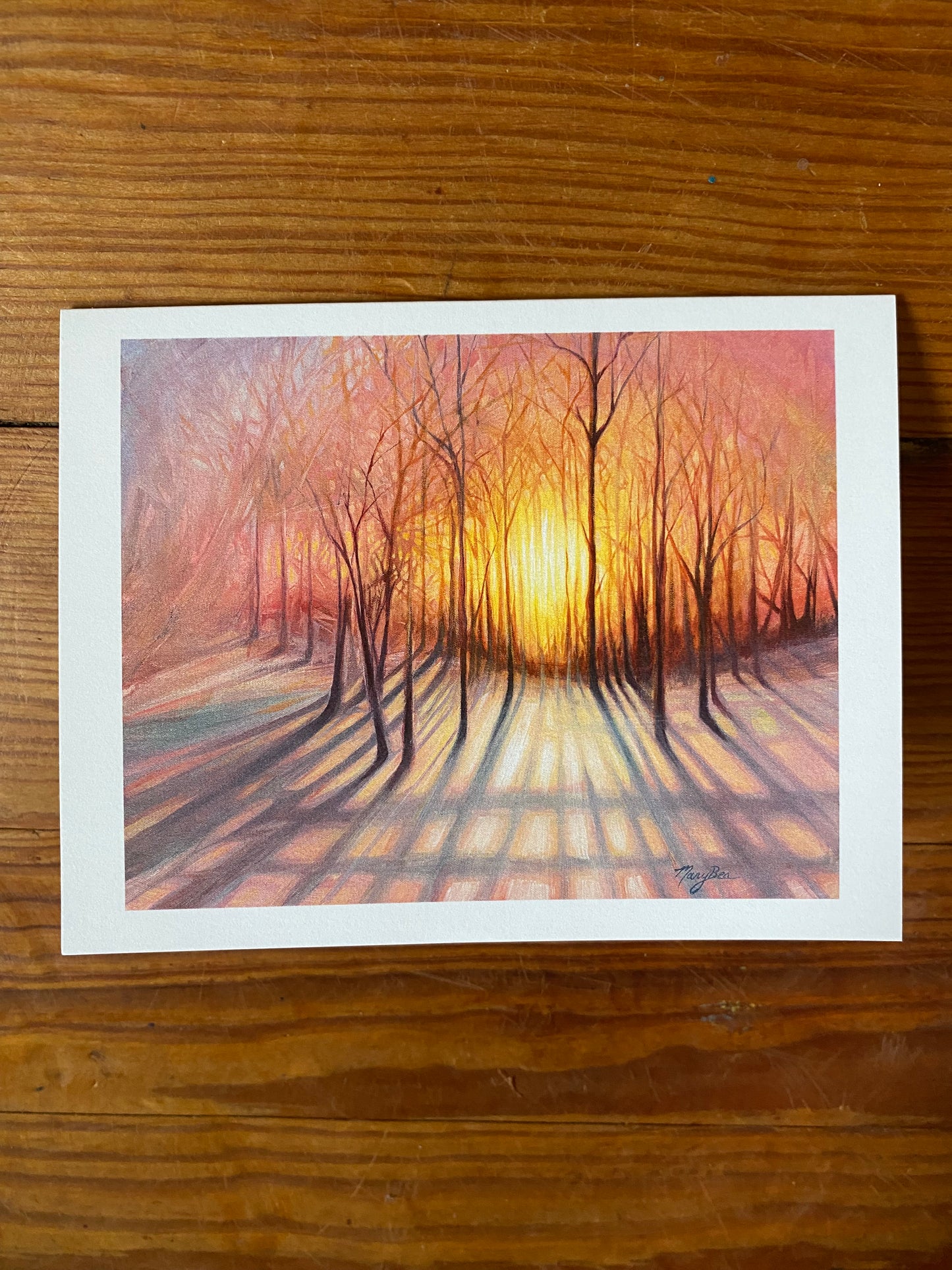 "Winter's Glow" Notecard