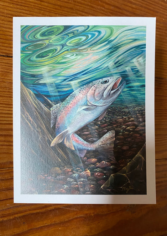 "Rainbow Trout" Notecard
