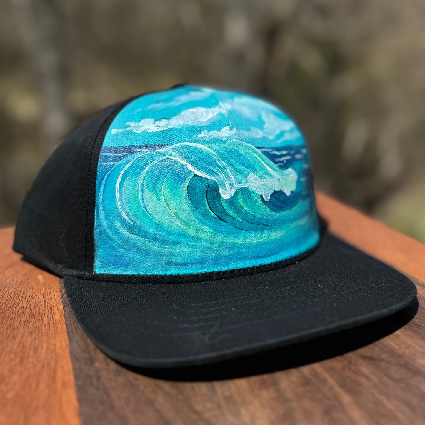 "Great Wave" Youth Hand Painted Hat
