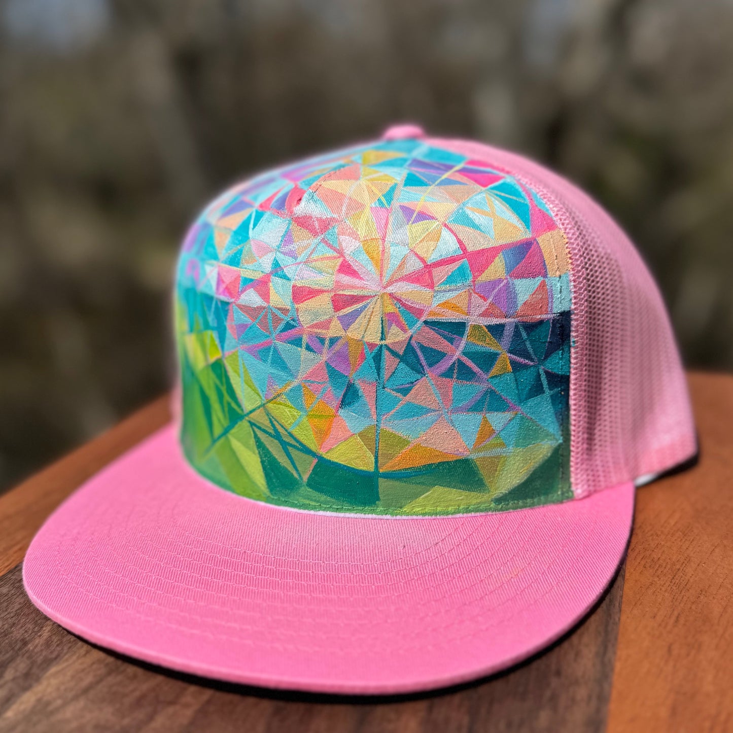 "Radiating Color" Hand Painted Hat