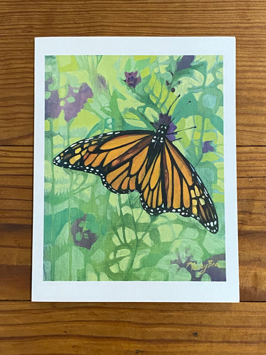 "Monarch" Notecard