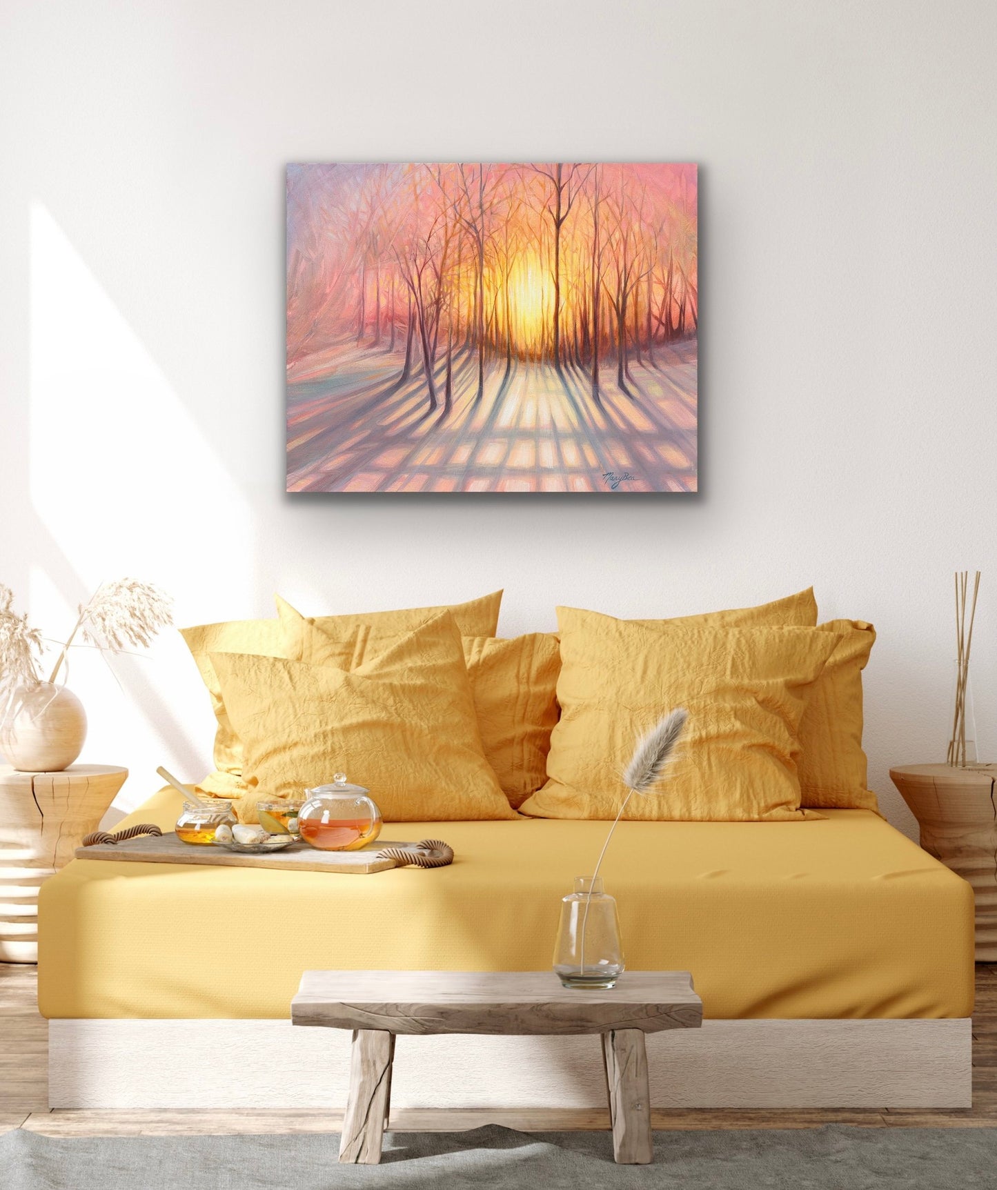 Winter's Glow' Giclée Canvas Reproduction