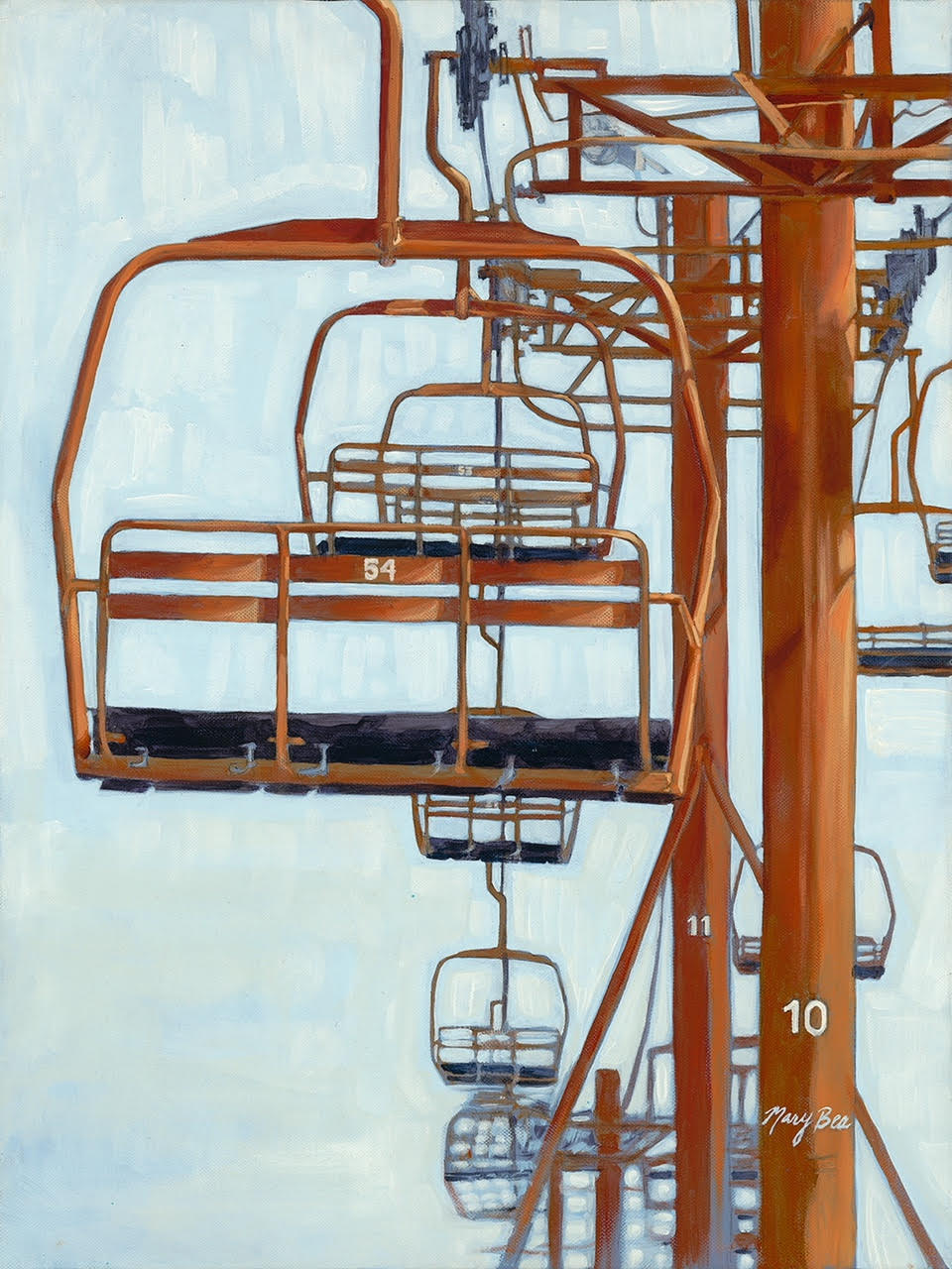 Orange Chair' Giclee Canvas Reproduction