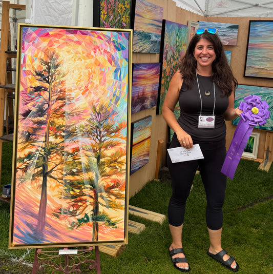 "Golden Rays" 24x48 Framed Original