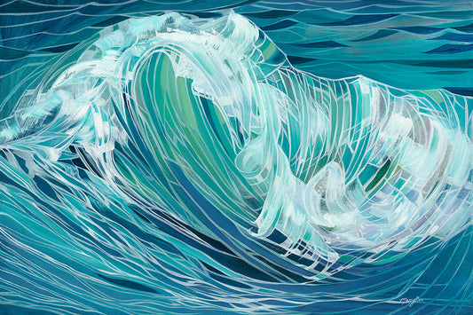 "Breaking Wave" Giclee Canvas Reproduction
