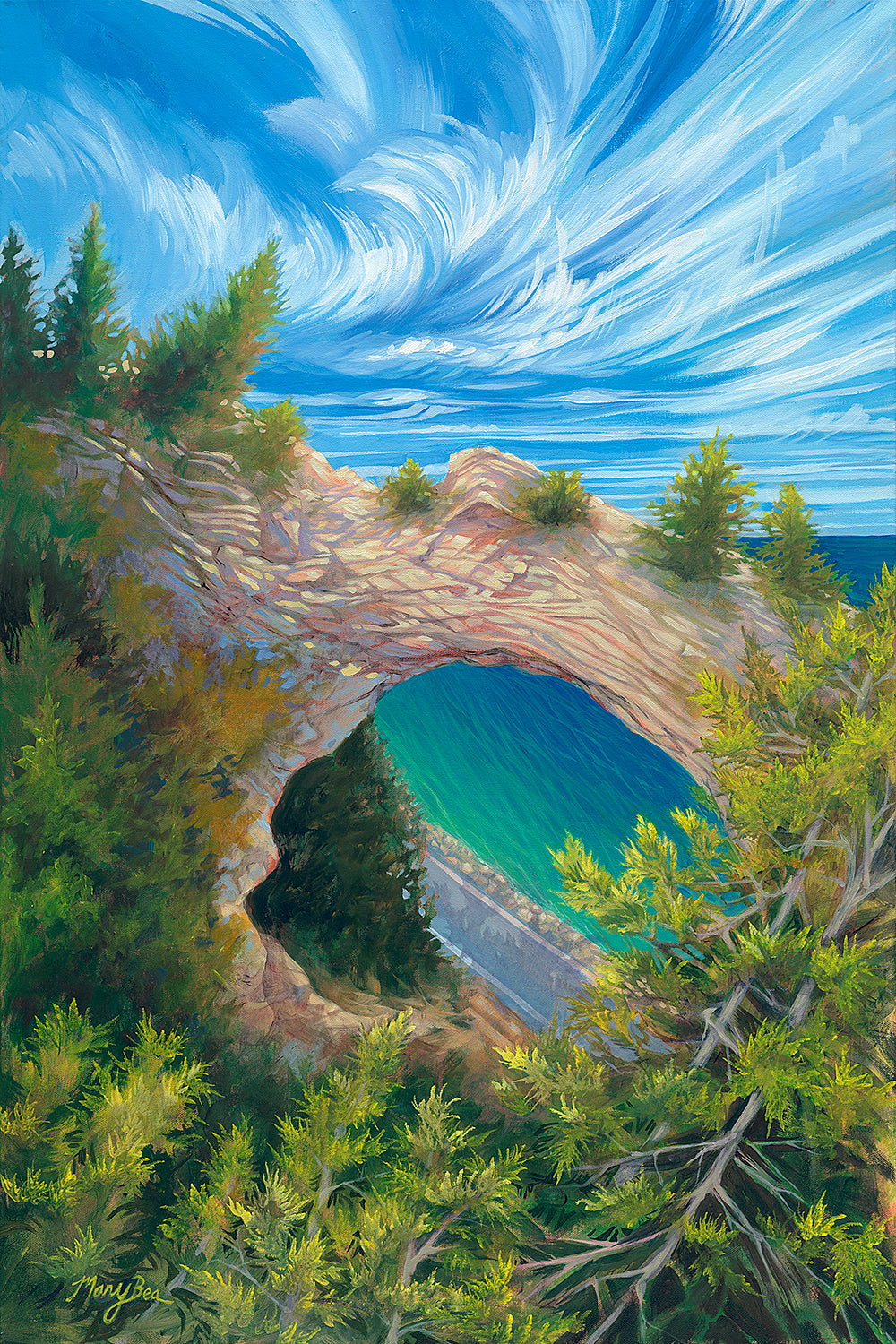 "Arch and Sky" Canvas Reproduction