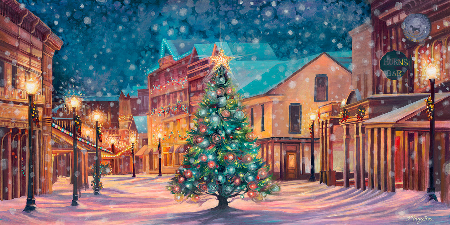 "Christmas on Mackinac" Giclee Canvas Reproduction