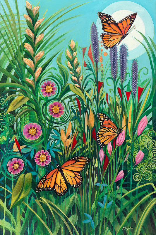 "Garden Echoes" Canvas Reproduction