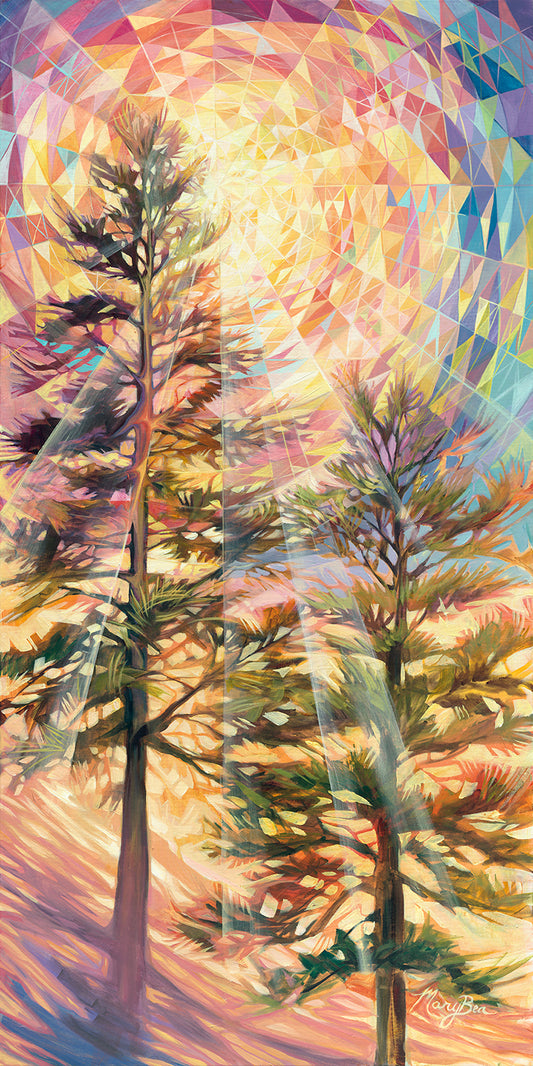 "Golden Rays" Notecard