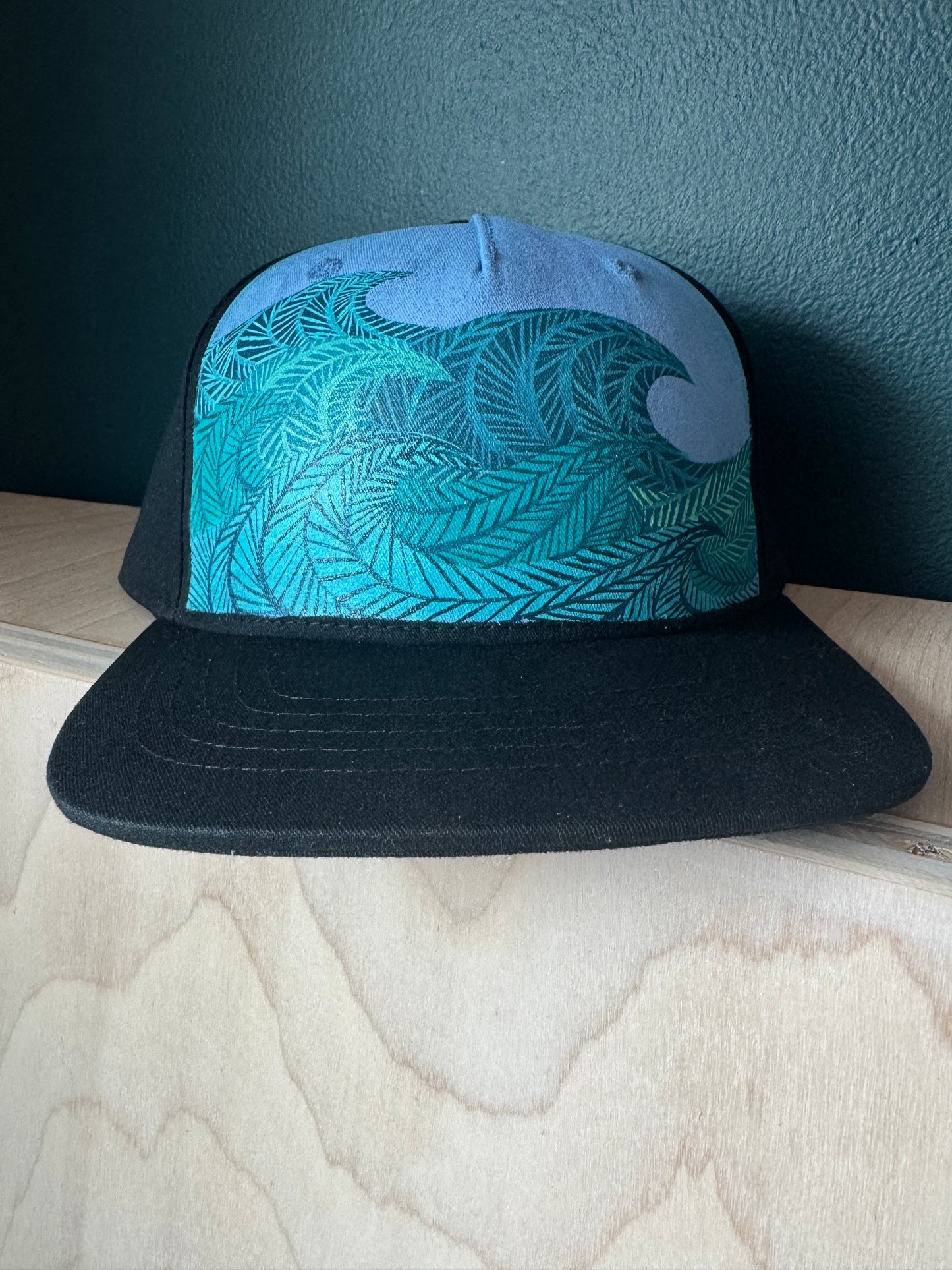 "Waves and Lines" Youth Hand Painted Hat