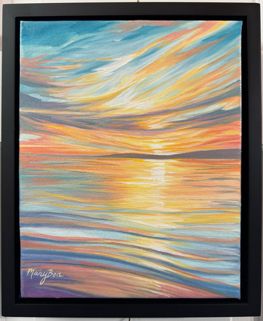 "Silky Skies" 8x10 Framed Original