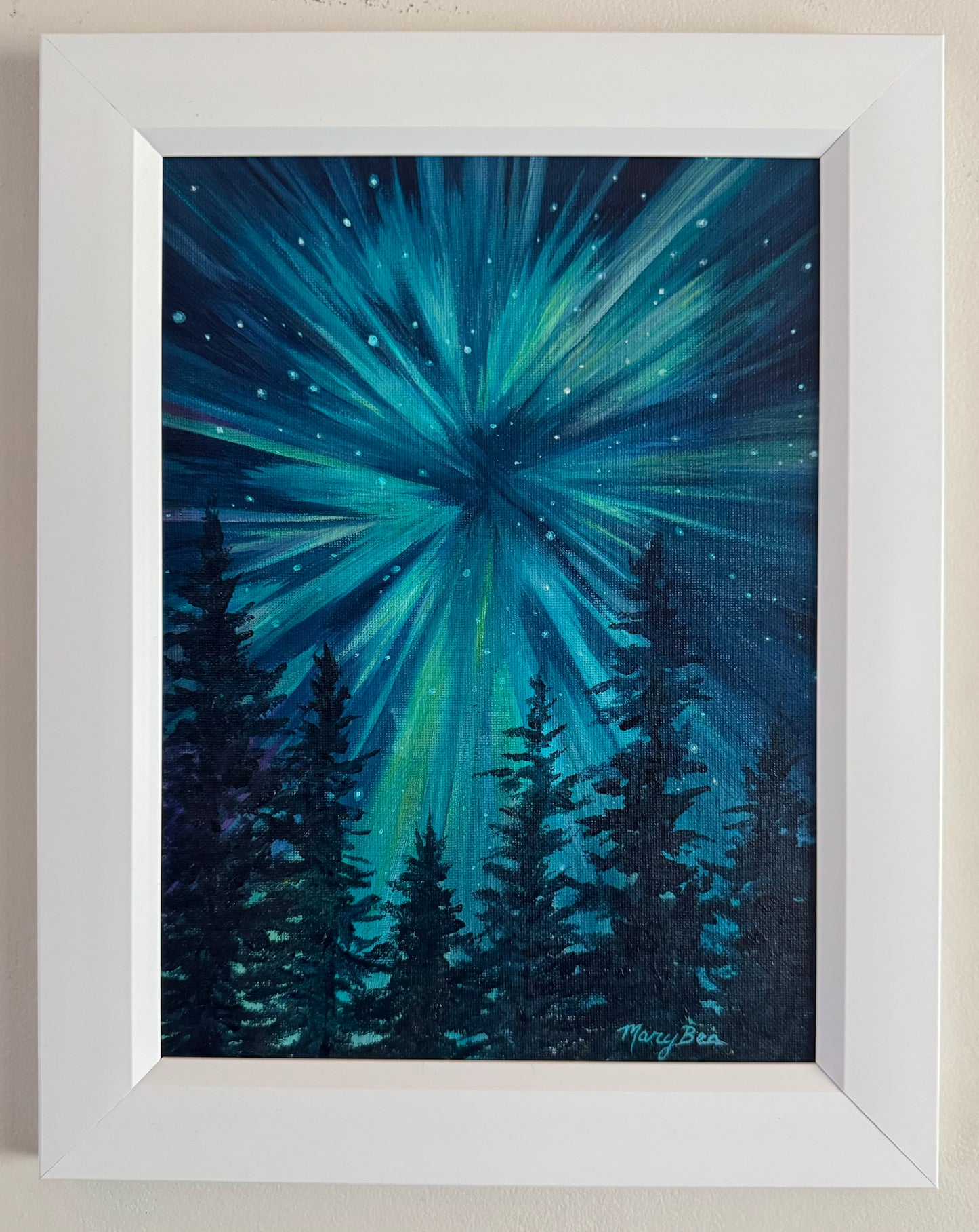 "Aurora Above" 9x12 Framed Original