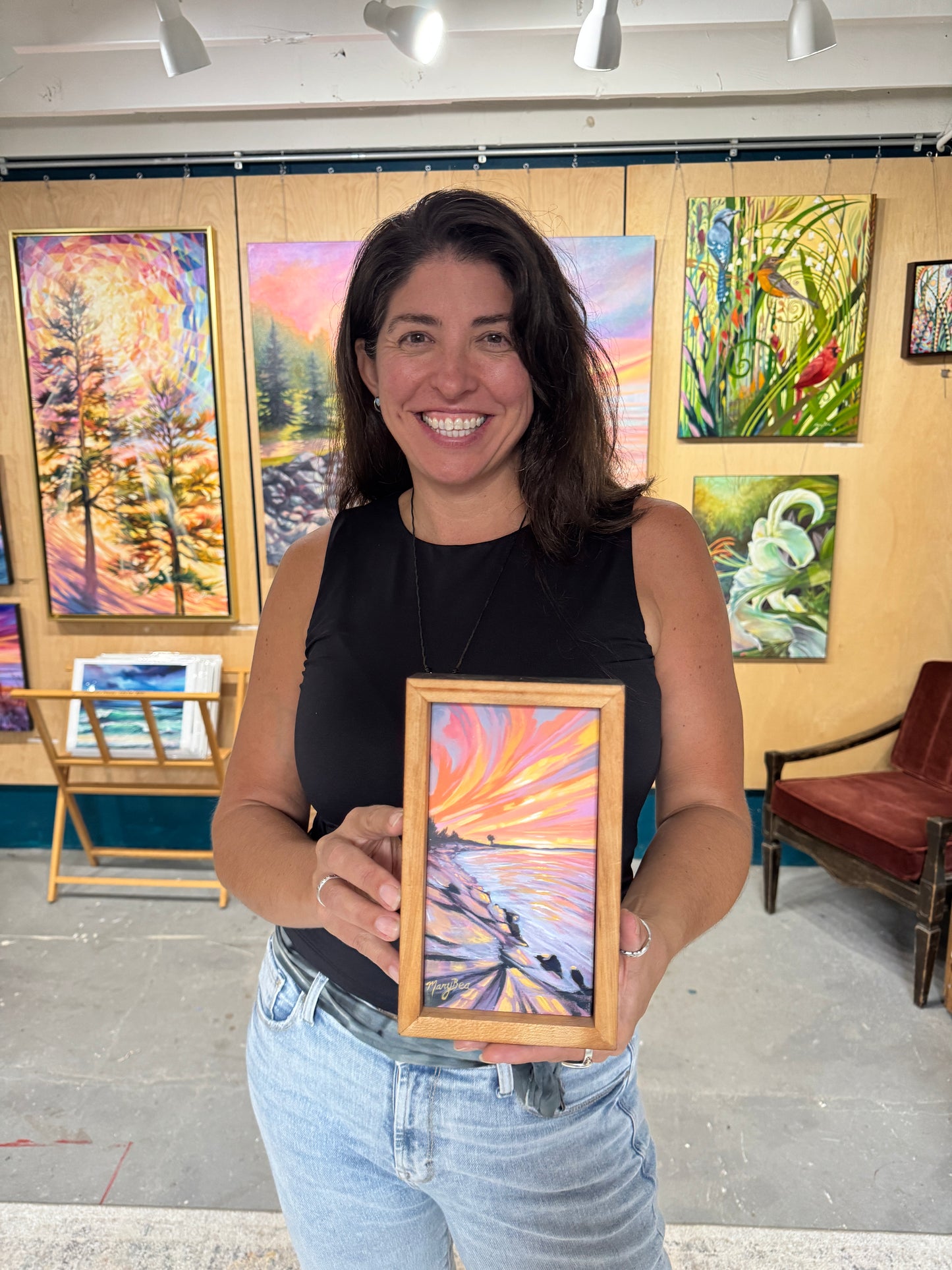 Framed Wood Original 5x8"