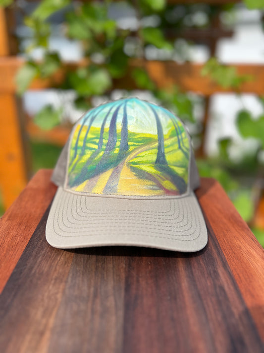"Boyne Forest Trail" Hand Painted Hat
