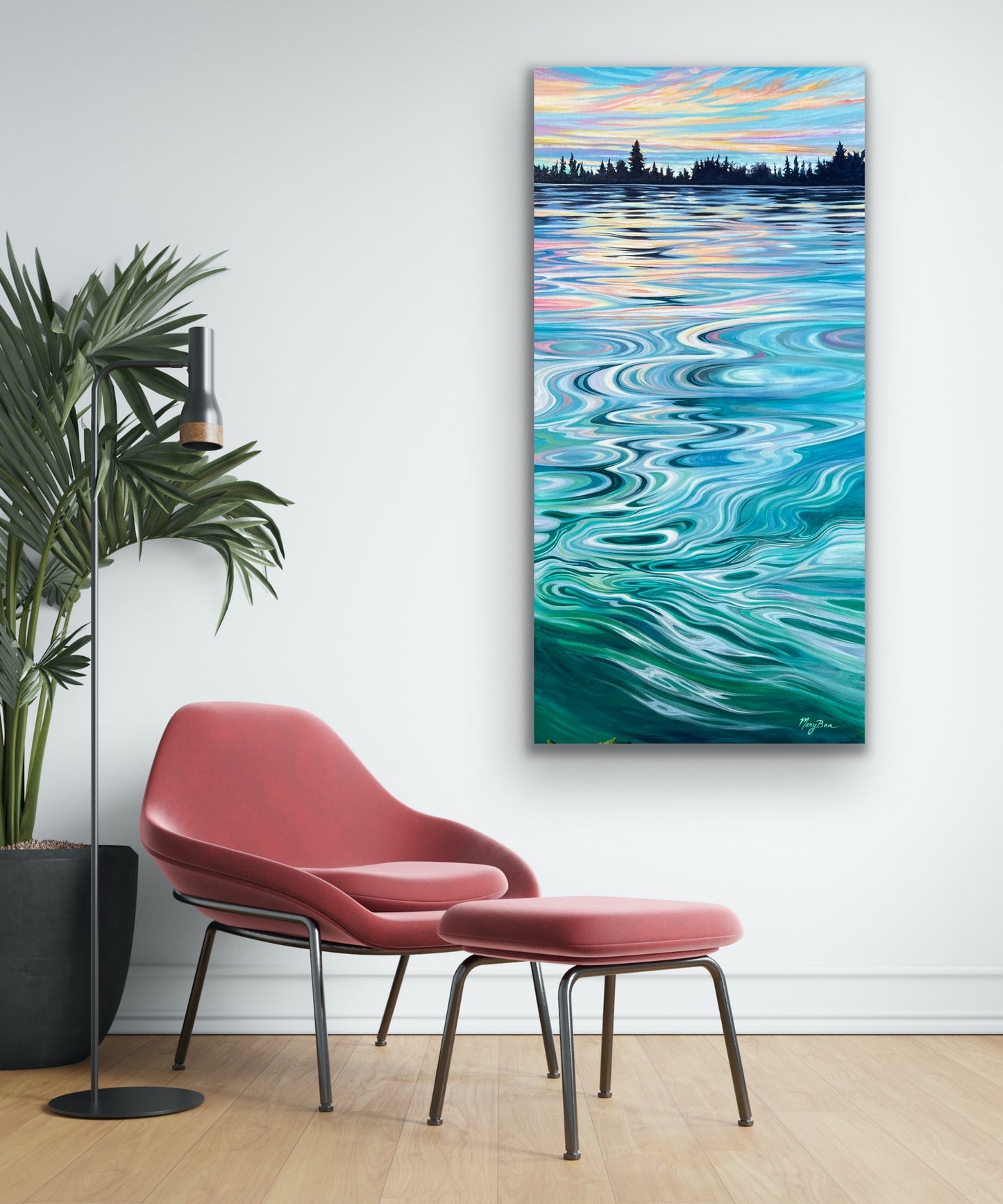 "Peaceful Paddle" 24x48 Original