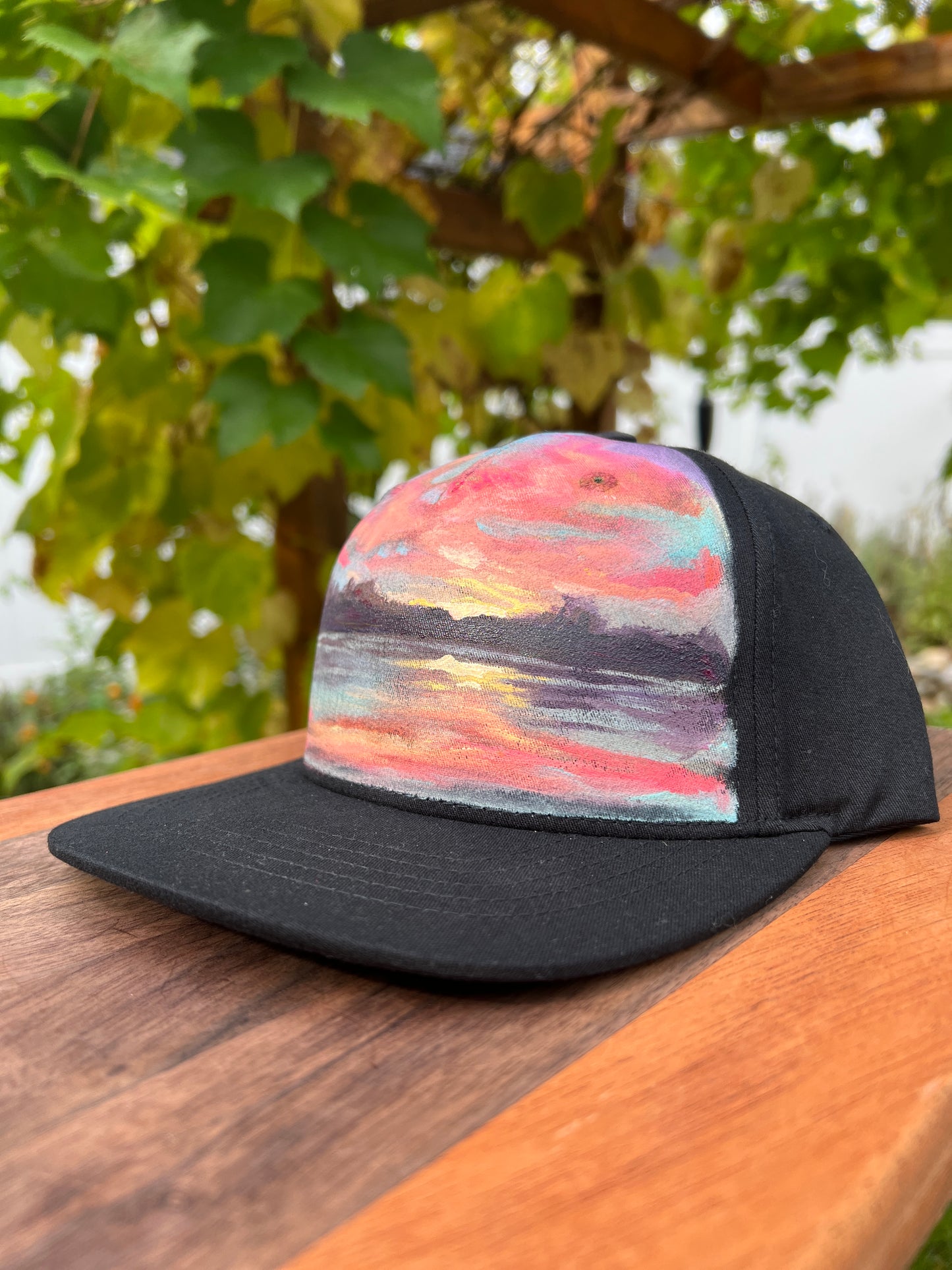 "Sunset On The Lake" Youth Hand Painted Hat
