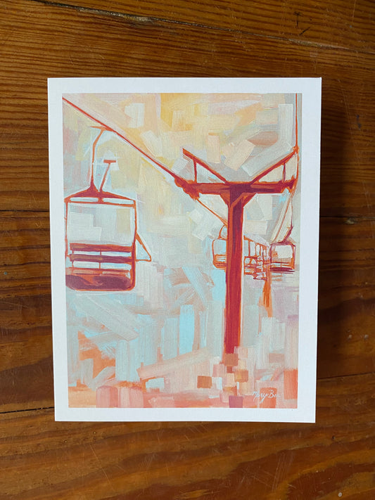 "Chairlift" Notecard