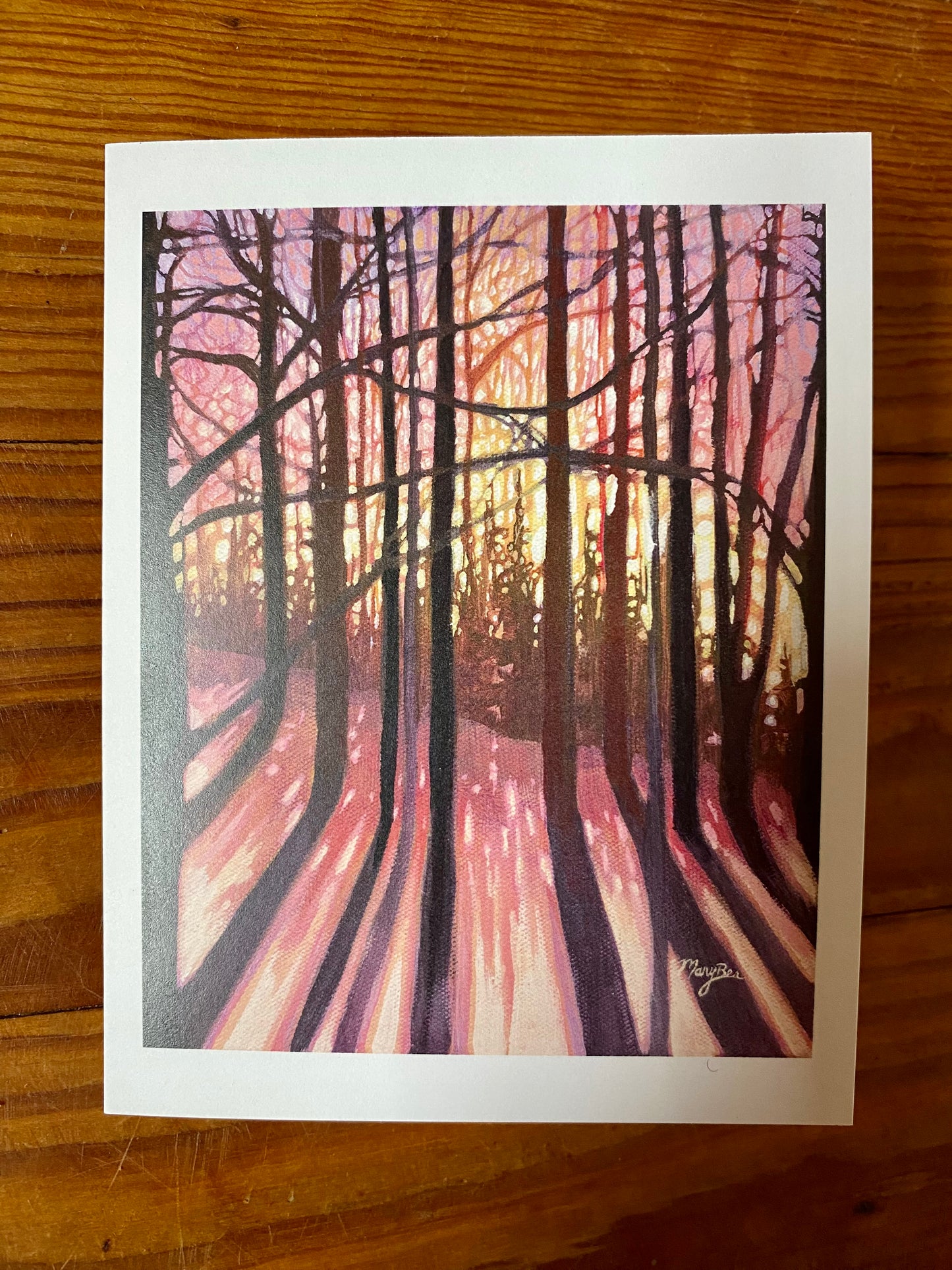 "Through The Trees" Notecard