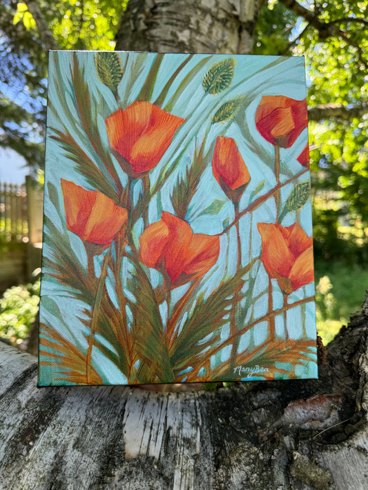 "Poppy Bliss" 8x10 Original