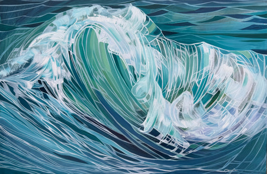 "Breaking Wave" 24x30 Original