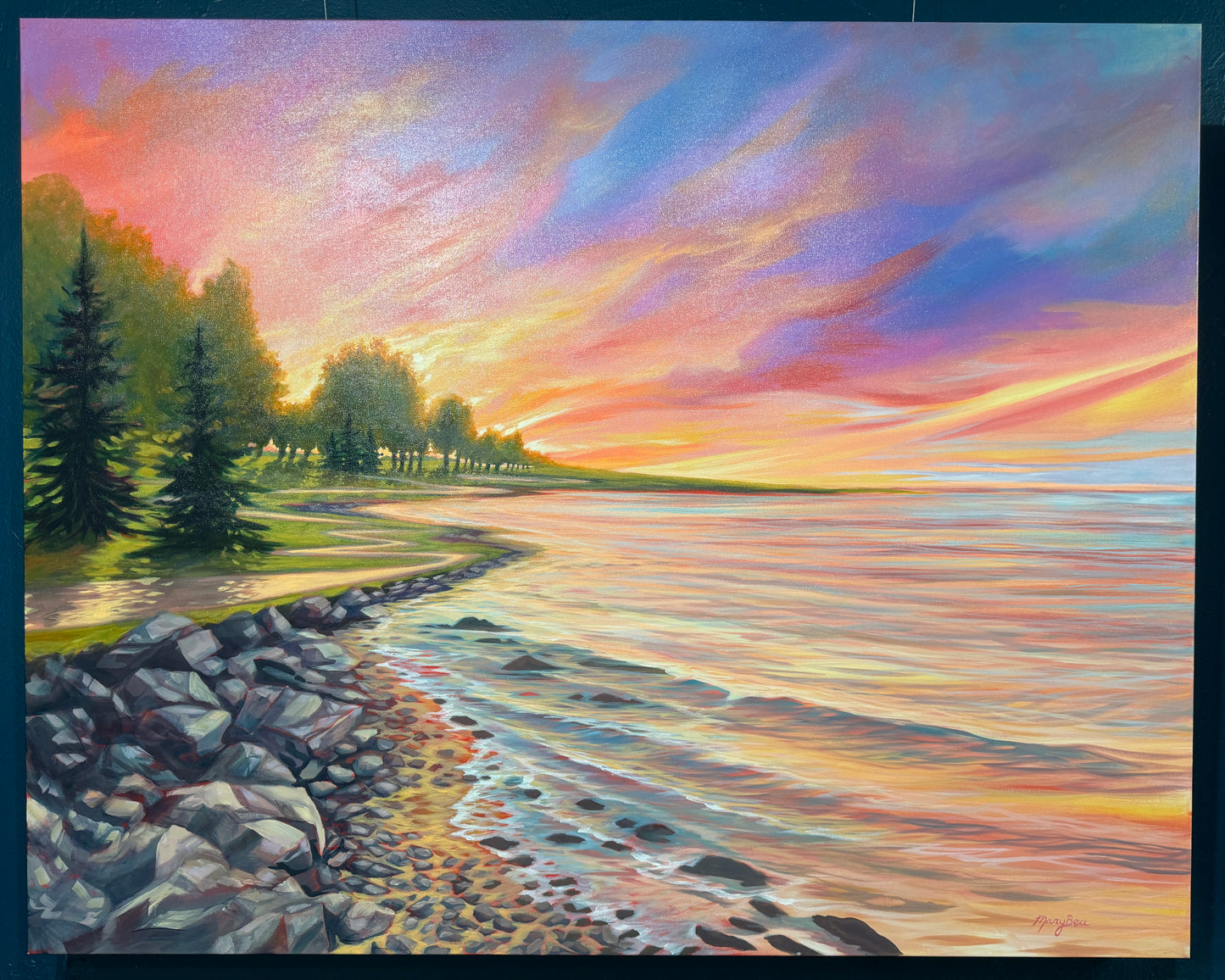 "Shoreline Path" 30x40 Original