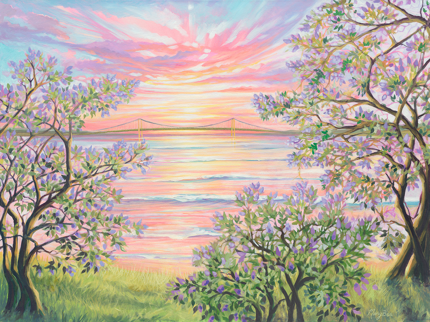 "Lilac Serenade" Canvas Giclée Reproduction