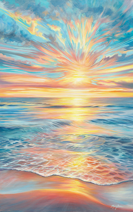 "Ripples and Rays" Notecard