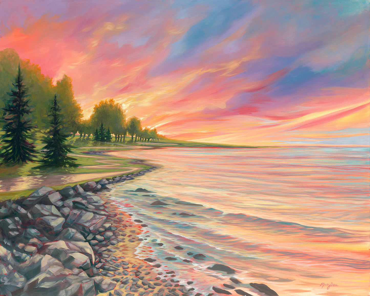 "Shoreline Path" 40x50 Original