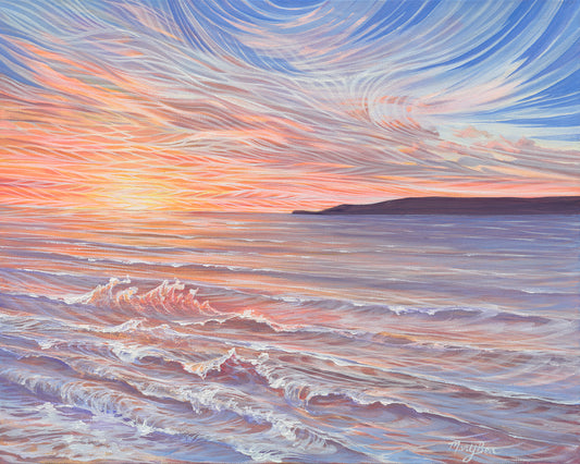 'Cloud Lines' Giclee Canvas Reproduction