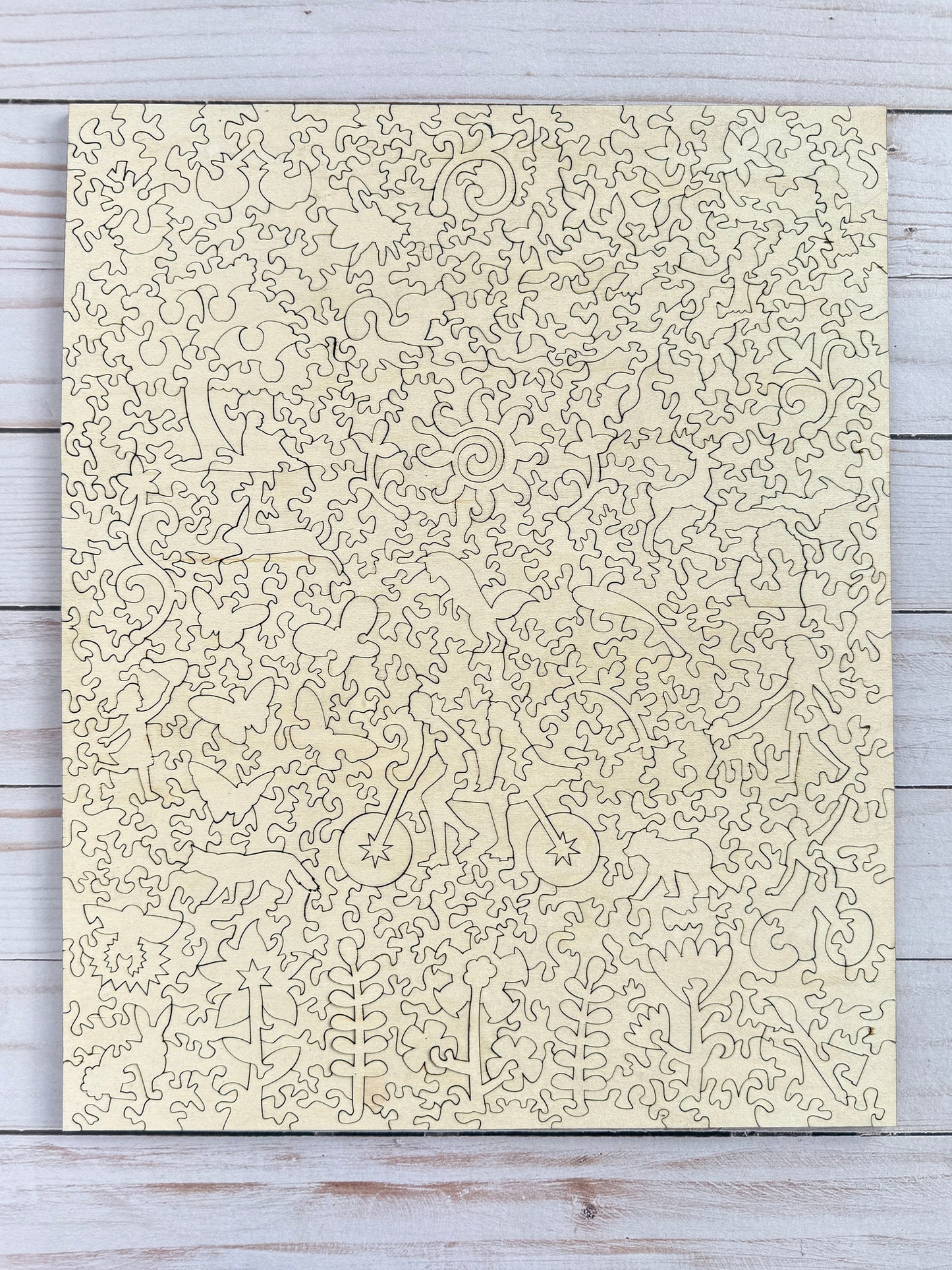 'Lilac Daydream' Wood Puzzle 11.75" x 14.6"