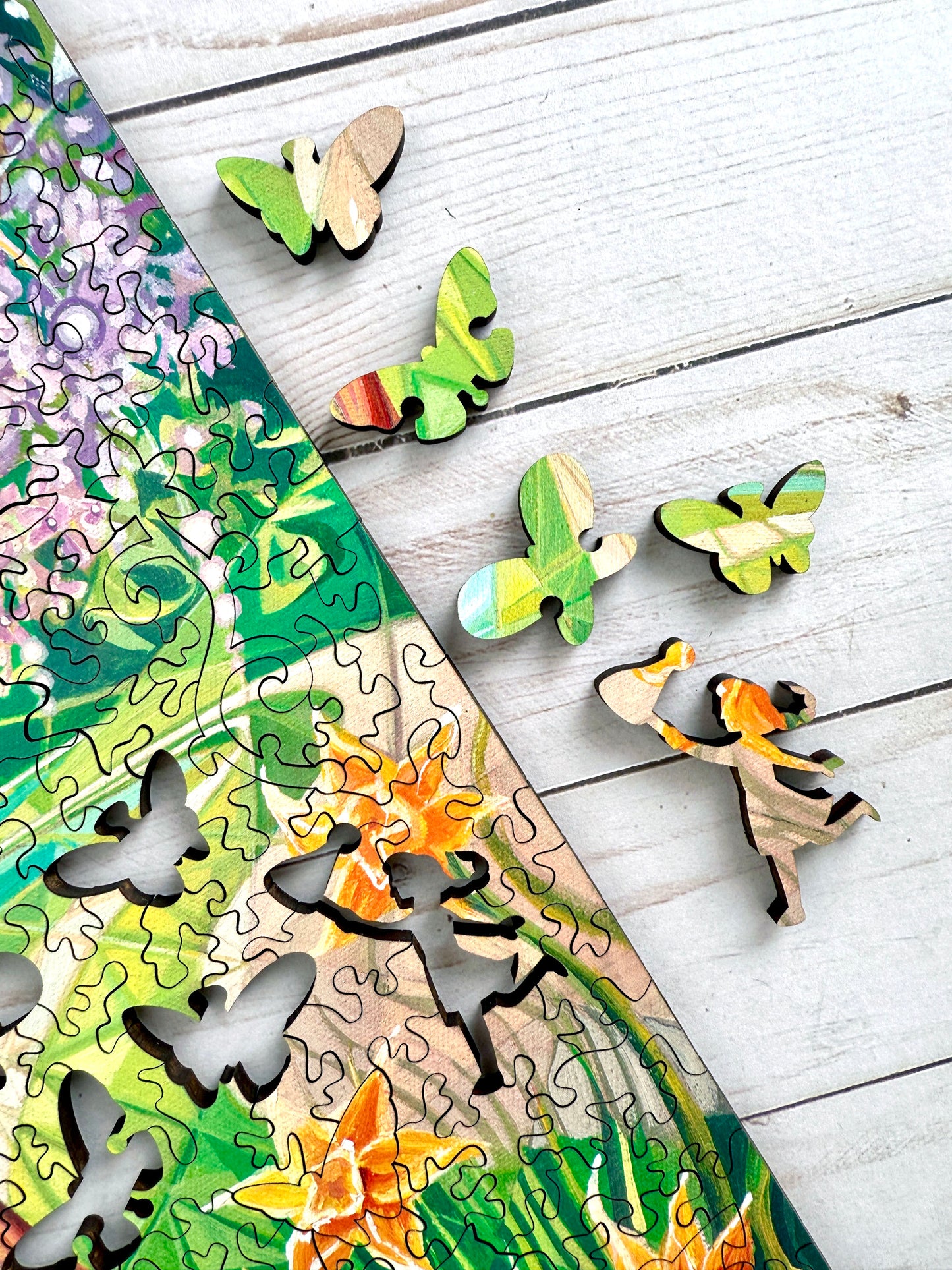 'Lilac Daydream' Wood Puzzle 11.75" x 14.6"