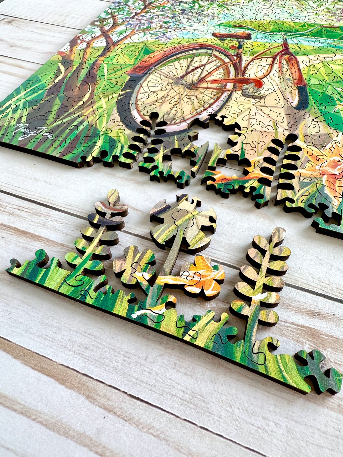 'Lilac Daydream' Wood Puzzle 11.75" x 14.6"