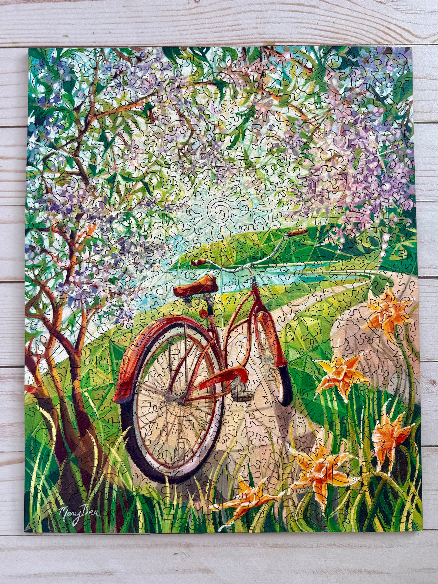 'Lilac Daydream' Wood Puzzle 11.75" x 14.6"