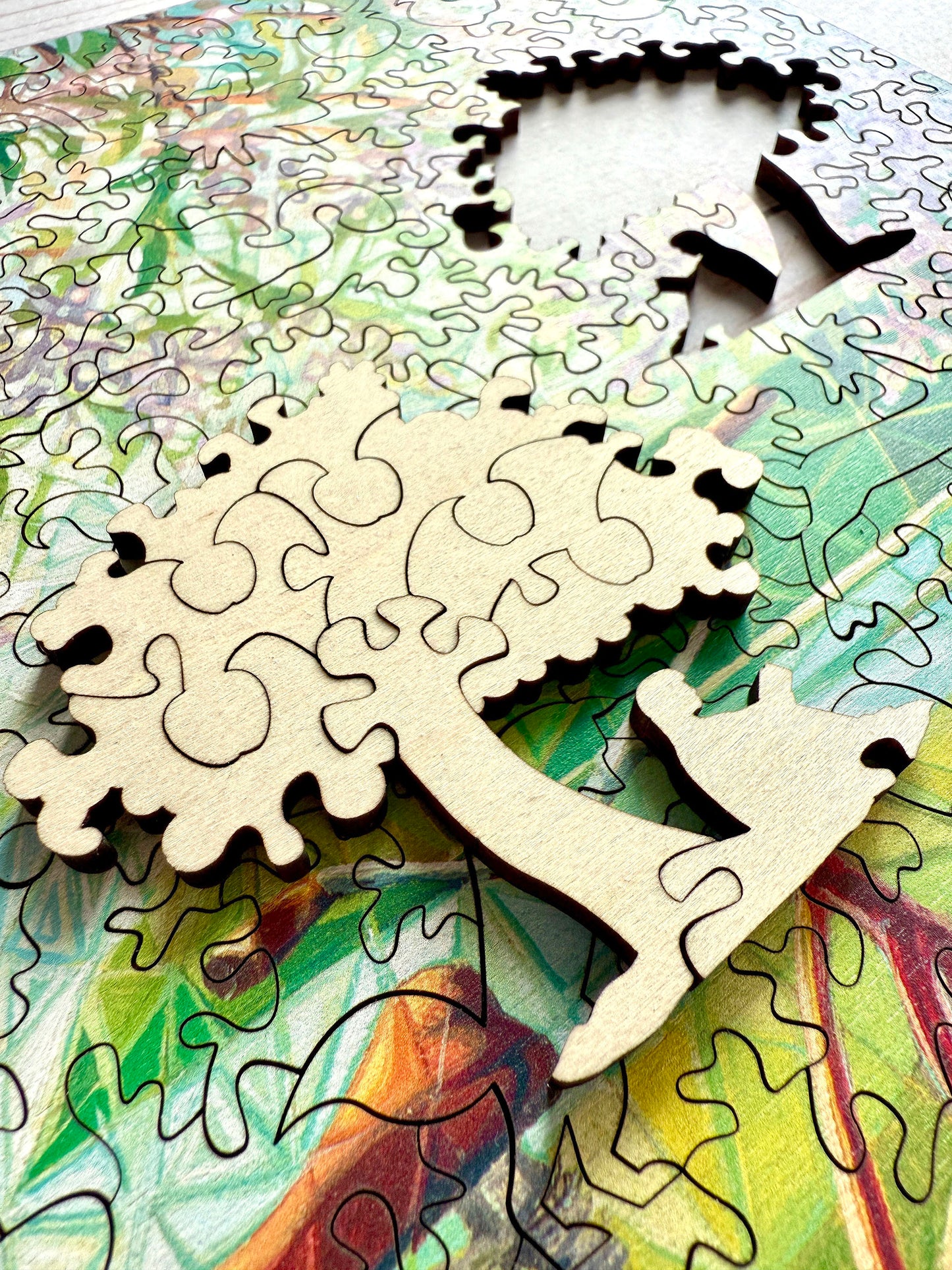 'Lilac Daydream' Wood Puzzle 11.75" x 14.6"