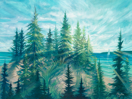 Pine Beach- Print on Paper