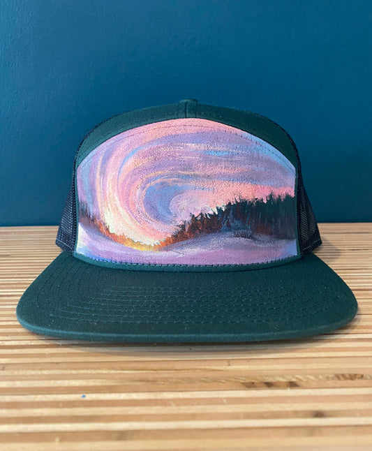 "Twilight" Hand Painted Hat