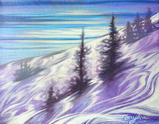 "Ski Slopes" 8x10 Original