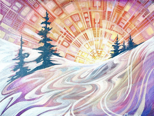 "Winter Flow" Original 8x10