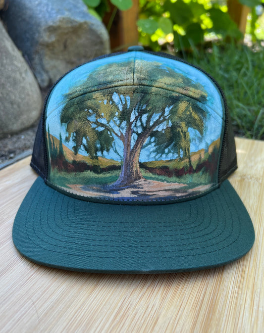 "Sacred Tree" Hand Painted Hat