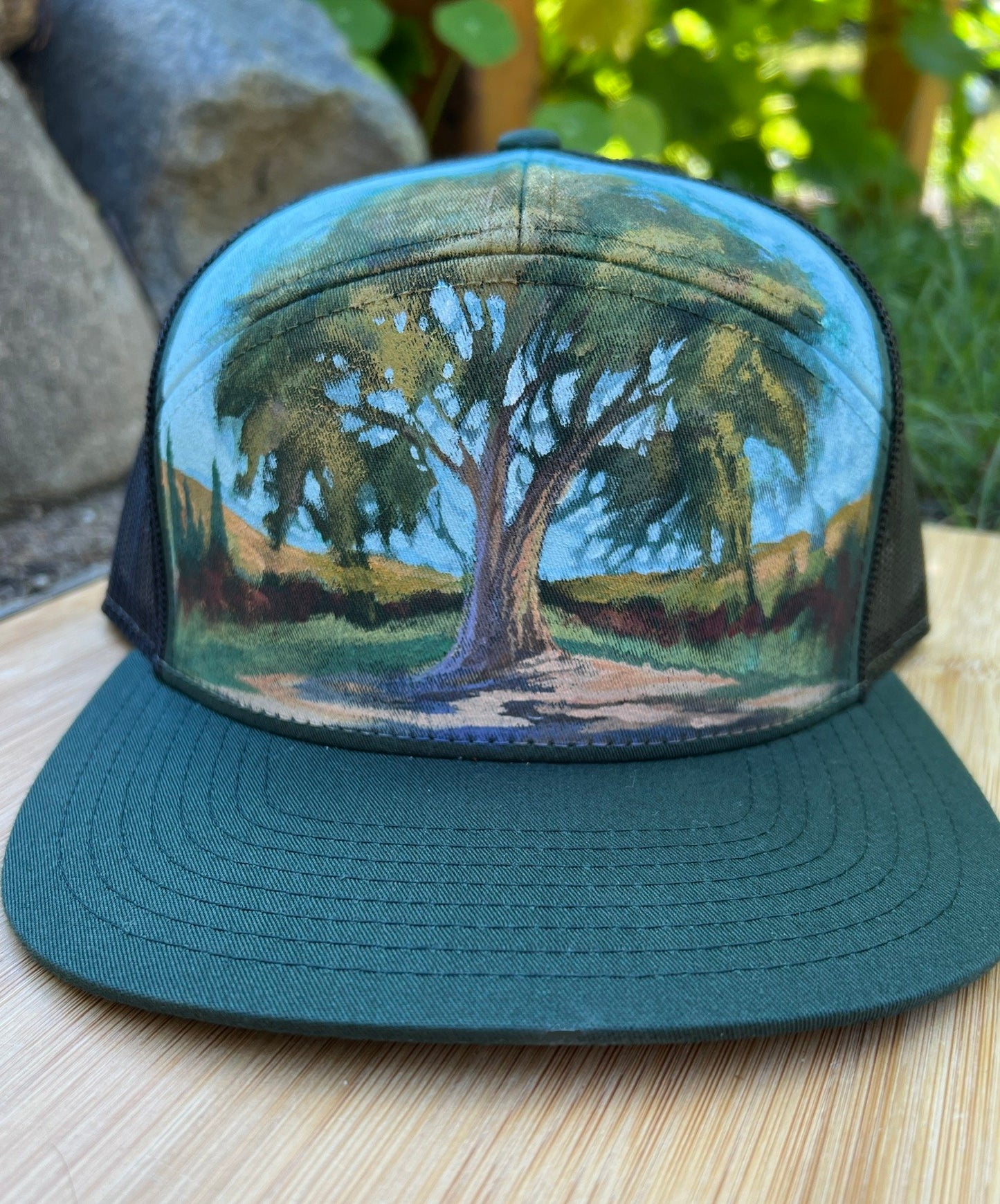 "Sacred Tree" Hand Painted Hat