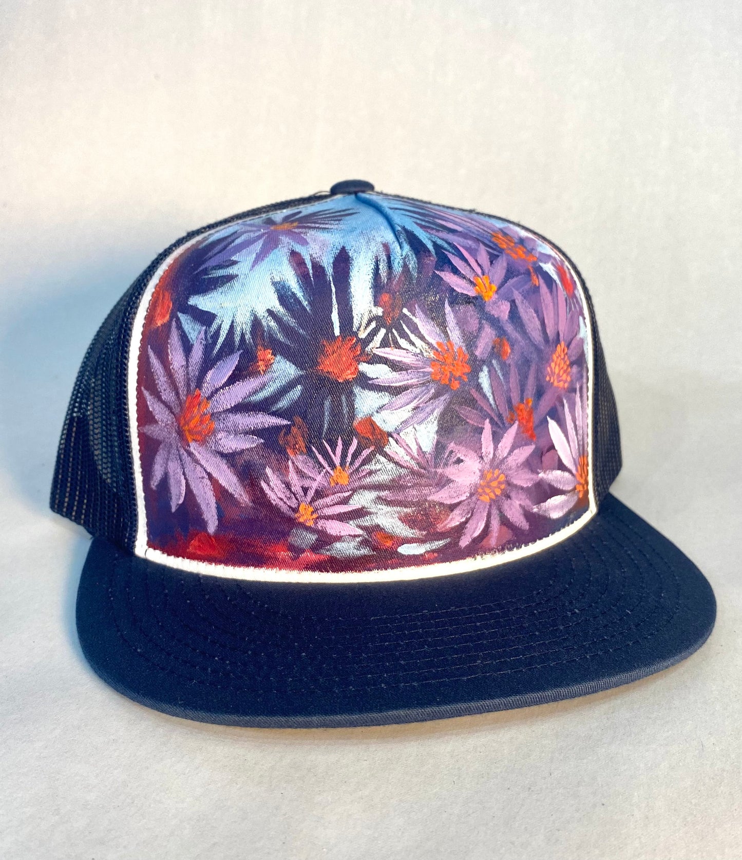 "Echinacea Flower" Hand Painted Hat