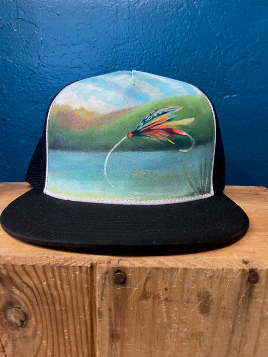 "Fly" Hand Painted Hat