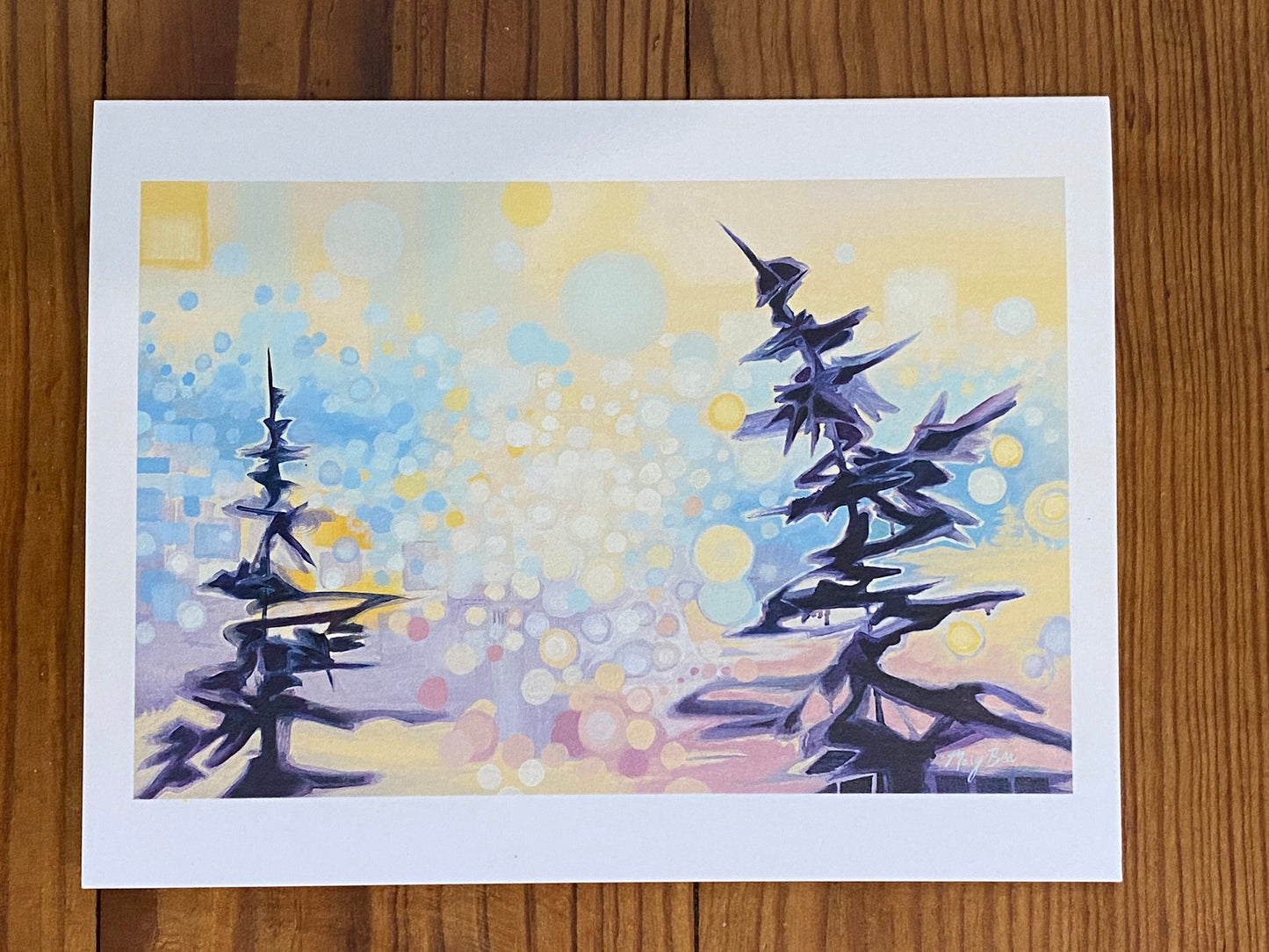 "Two Trees" Notecard