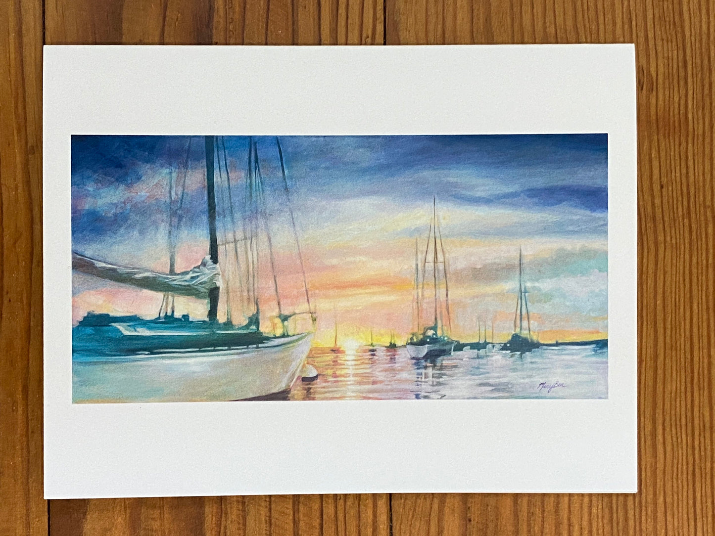 "Harbor" Notecard