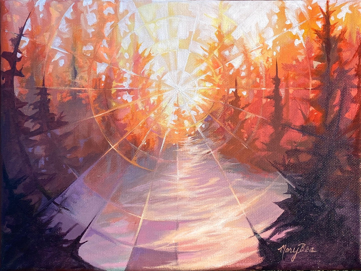 "Phenomenal Path" Original 9x12 Painting