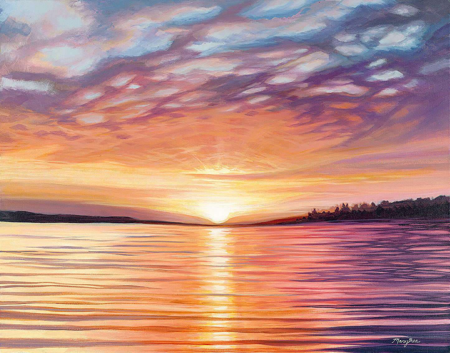 'Sunrise Reflection' Giclee Canvas Reproduction