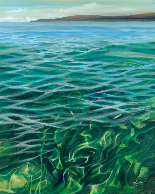 'Clear Blue Water' Giclee Canvas Reproduction
